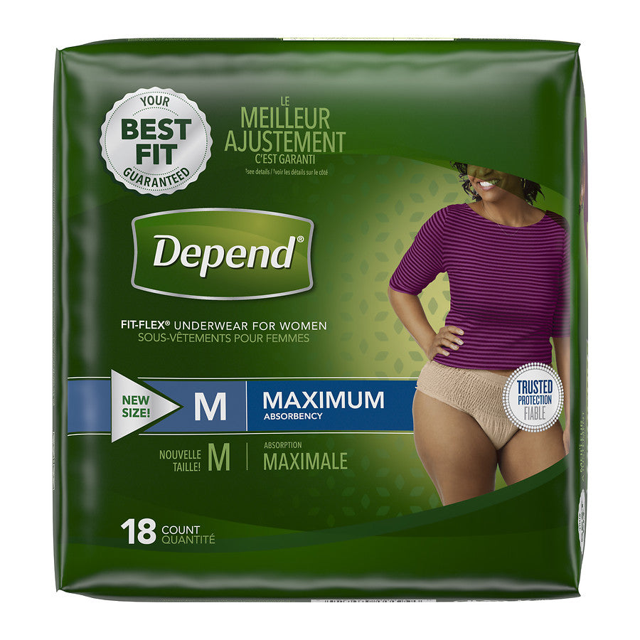 Depend Fit-Flex Underwear for Women Maximum Absorbency – Pharmacy