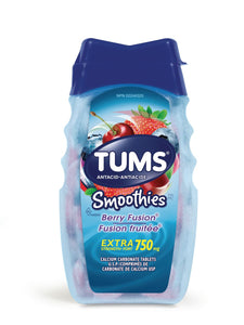 Tums Smoothies Extra Strength 750mg 60 Tablets