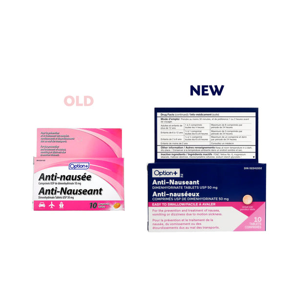 Option+ Anti-Nauseant 50mg 10 Tablets