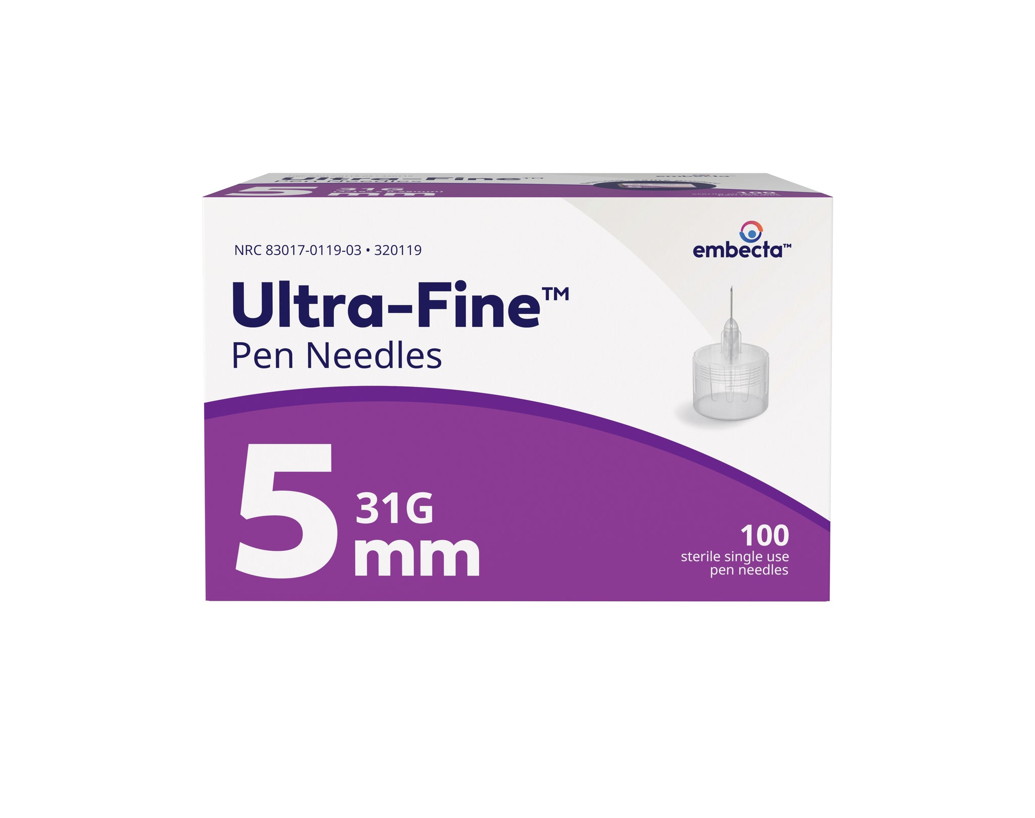 Embecta Ultra-Fine Pen Needles 5mmx31G 100 Count – Pharmacy For Life