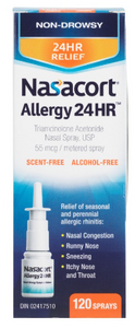 Nasacort Allergy 24 HR Nasal Spray 120 Sprays