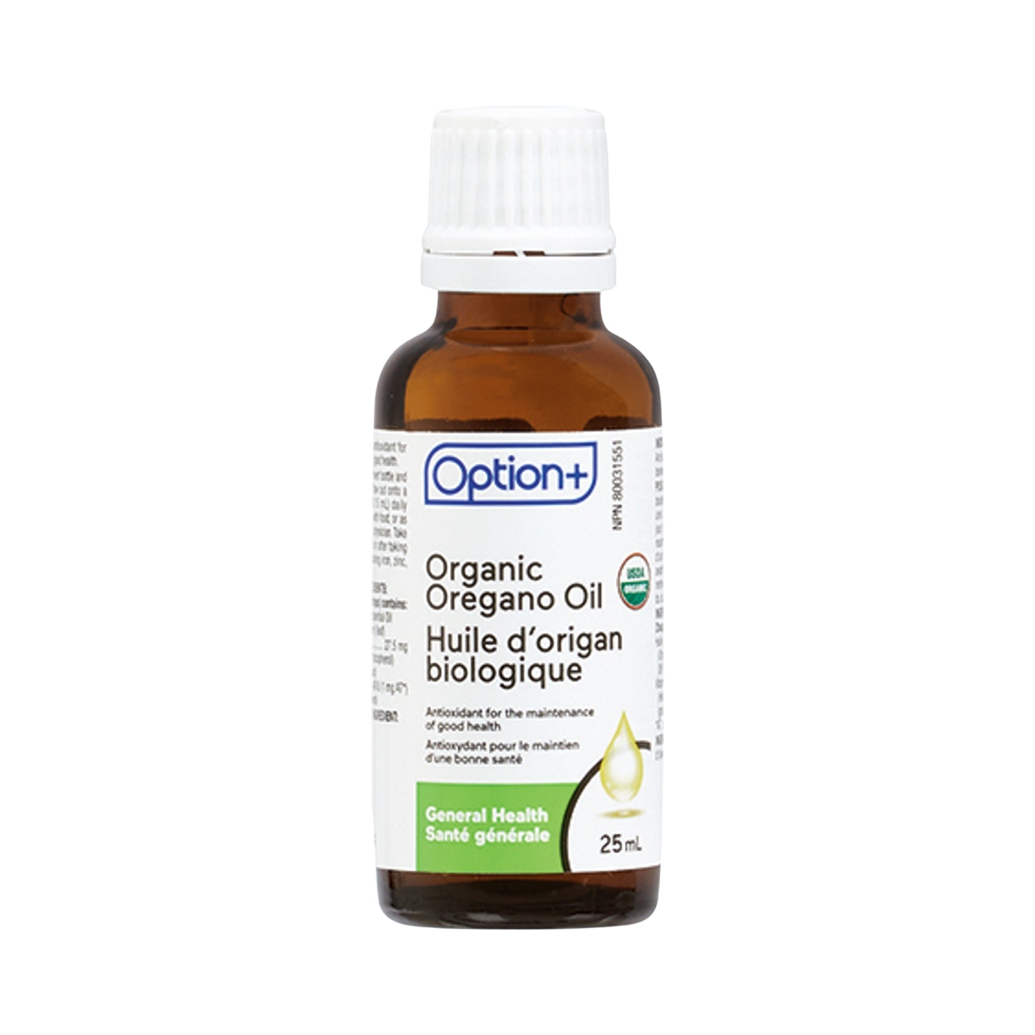 Option+ Organic Oregano Oil 25ml Bottle