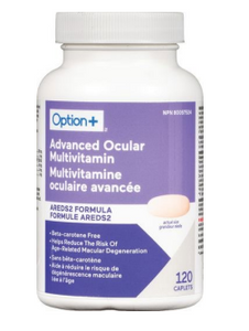 Option+ AREDS2 Formula Advanced Ocular Multivitamin 120 Caplets