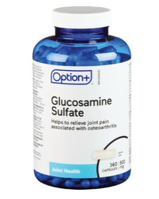 Option+ Glucosamine Sulfate 500mg 360 Capsules