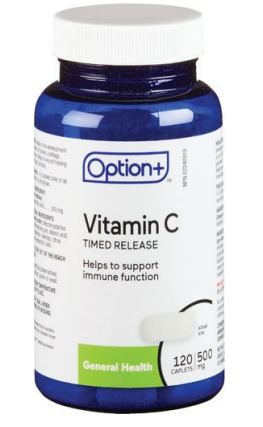 Option+ Vitamin C 500mg Timed Release 120 Caplets