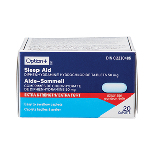 Option+ Sleep Aid Extra Strength 20 Caplets – Pharmacy For Life