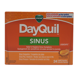 Vicks DayQuil Sinus 24 Liquid Capsules Non-Drowsy