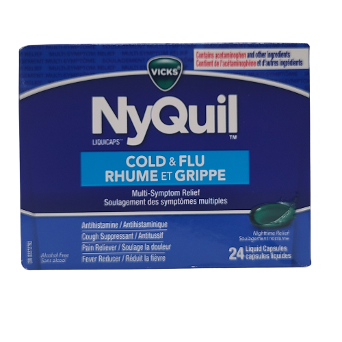 Vicks NyQuil Cold & Flu 24 Liquid Capsules