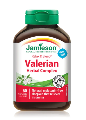 Jamieson valerian Herbal Complex Relax & Sleep 60 Capsules