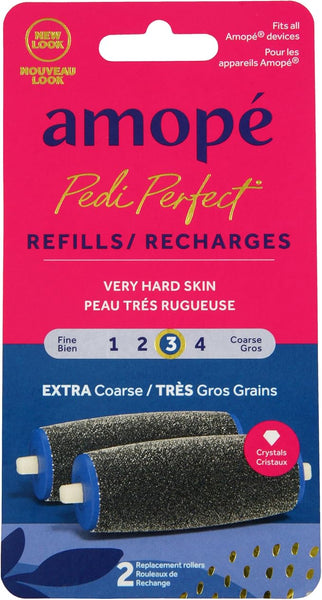 Amopé Pedi Perfect Replacement Roller Heads 2