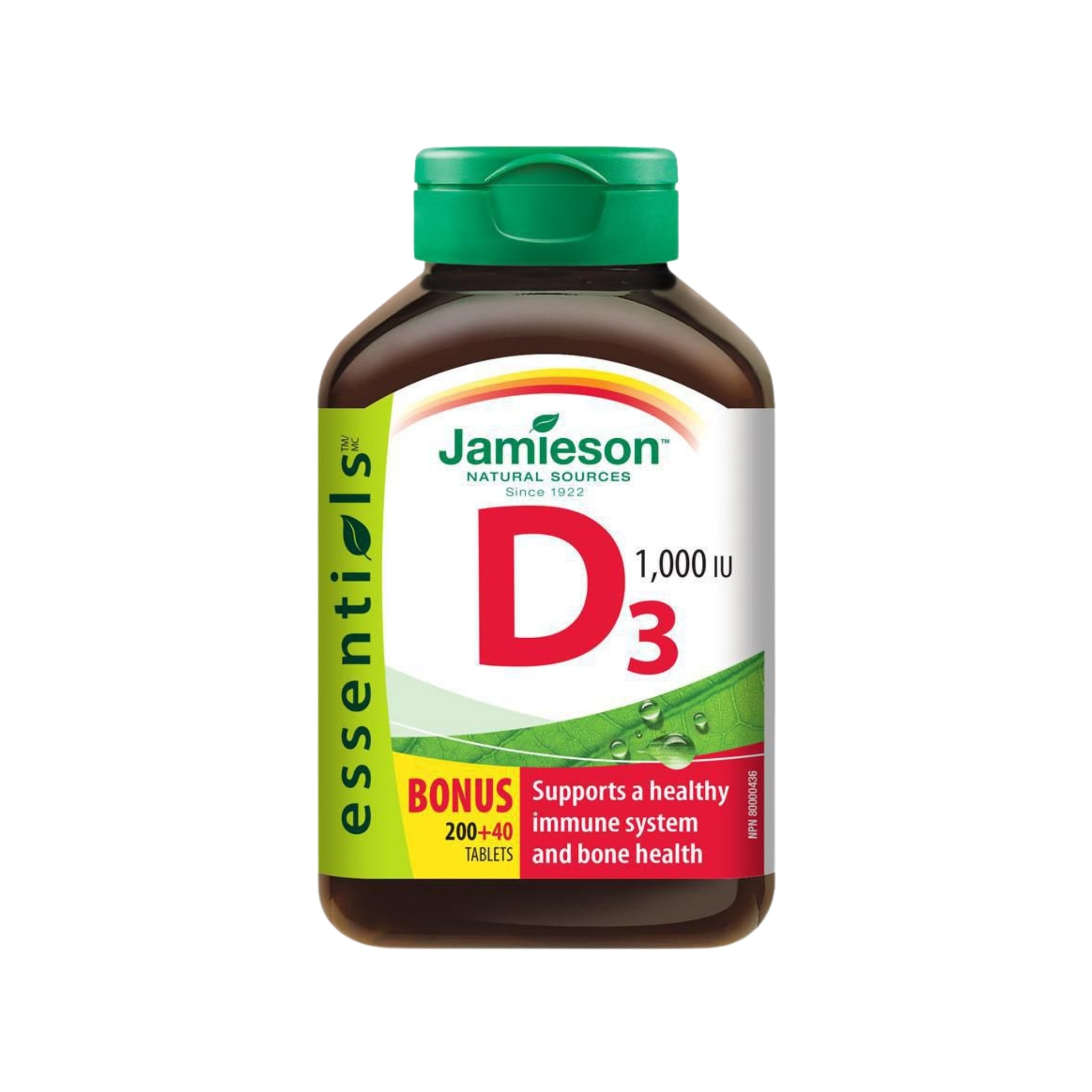 Jamieson Vitamin D3 1000IU 200 tablets