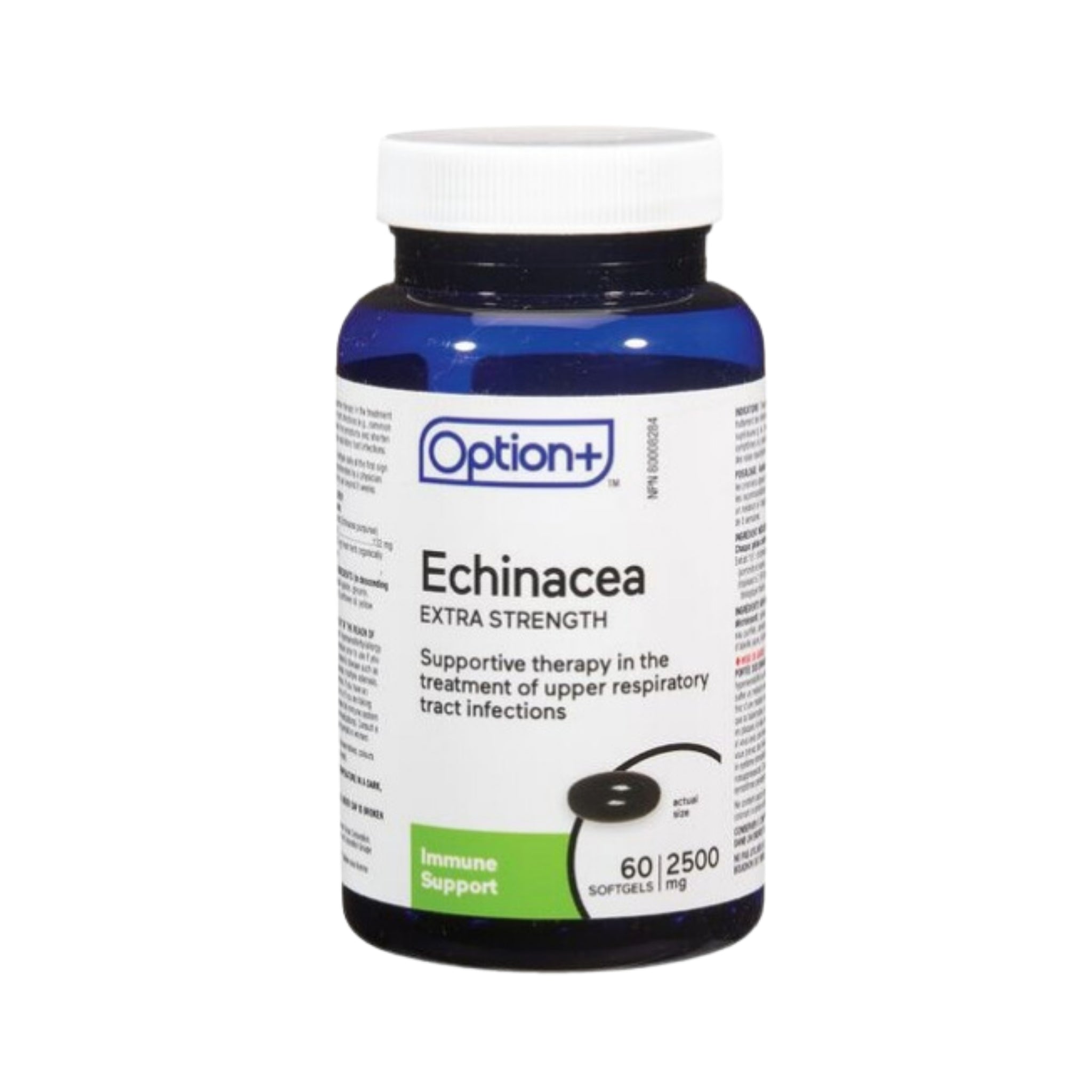 Option+ Echinacea Extra Strength 2500 mg 60 Softgels – Pharmacy