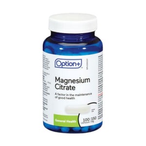 Option+ Magnesium Citrage 150mg bottle of 100 capsules
