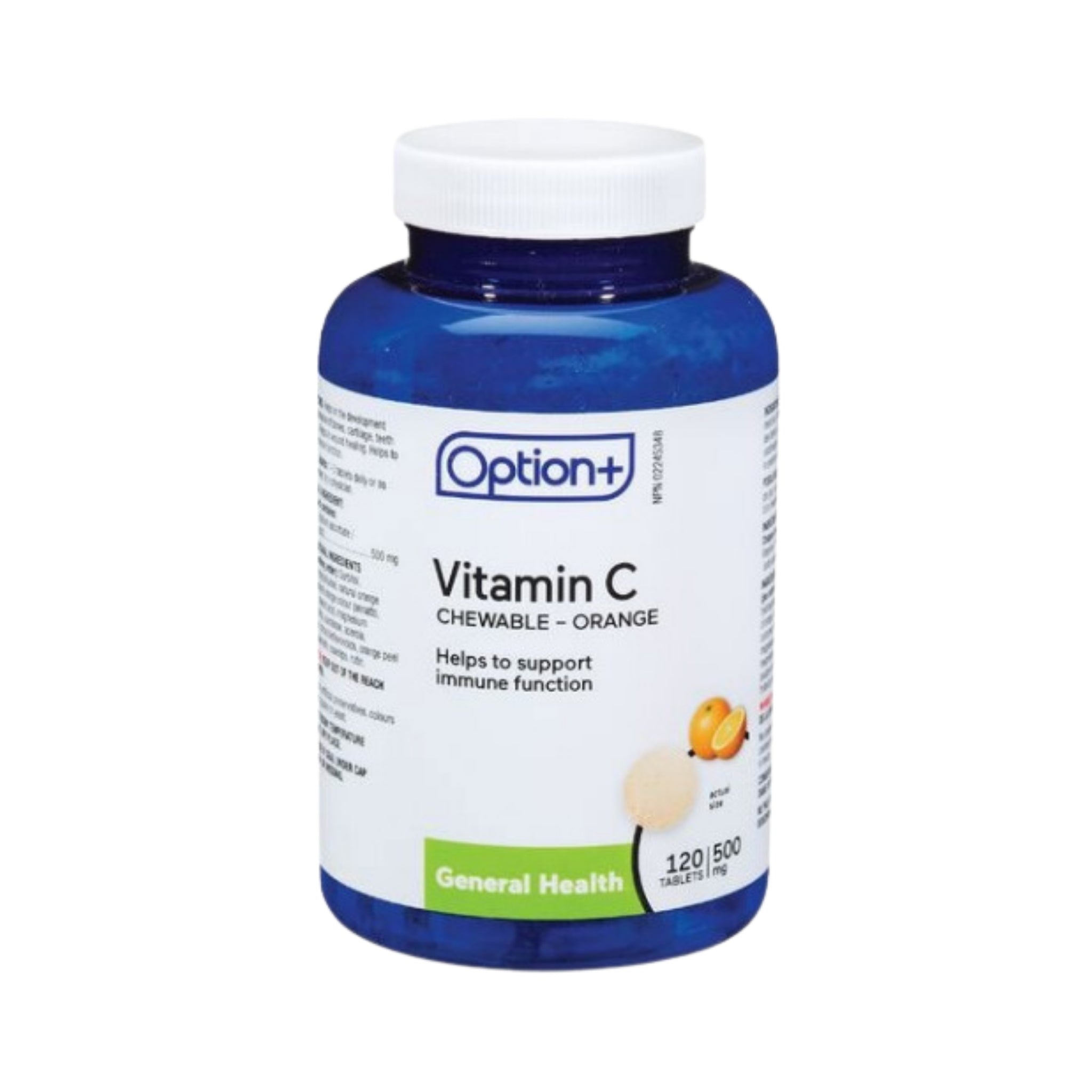 Option+ Vitamin C Orange Chewable bottle of 120 