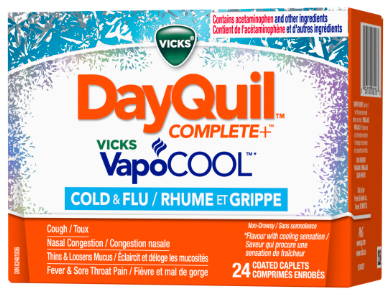 Vicks DayQuil Complete VapoCool Cold & Flu  24 Coated Caplets