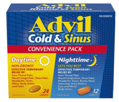 Advil Cold & Sinus Convenience Pack Day and Night 36 caplets