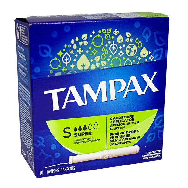 Tampax Biodegradable Applicator Unscented Tampons