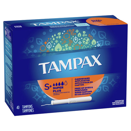 Tampax Biodegradable Applicator Unscented Tampons