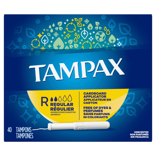 Tampax Biodegradable Applicator Unscented Tampons
