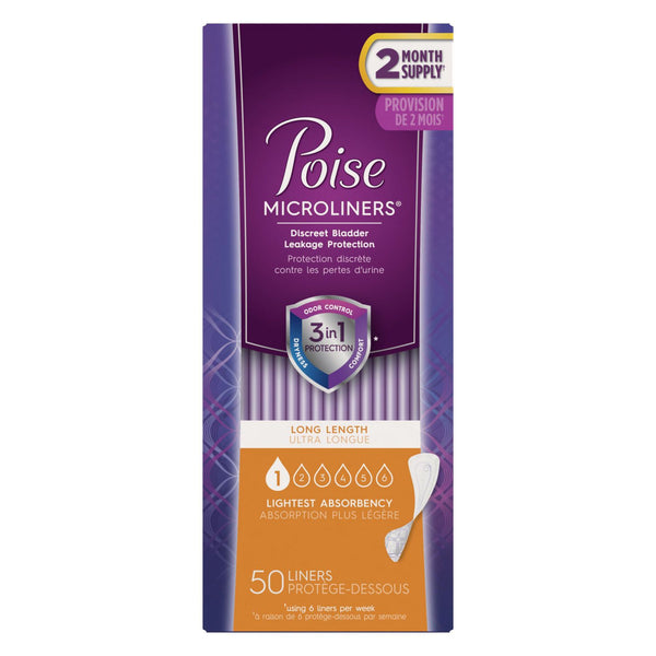 Poise Microliners Lightest Absorbency