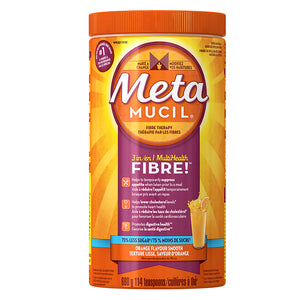 Metamucil Fibre Orange Flavour 75% Less Sugar