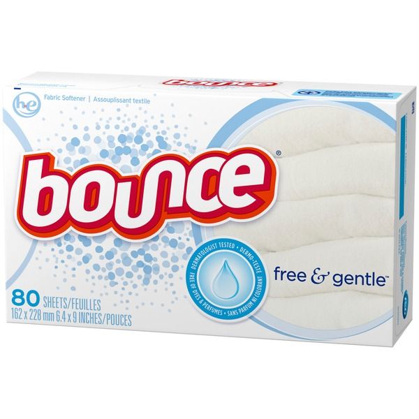 Bounce Free & Gentle Dryer Sheets 80 Sheets