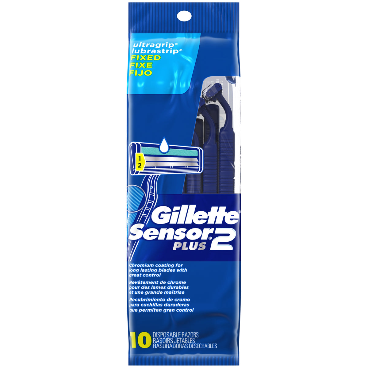 Gillette Sensor2 Plus 10 Disposable Razors – Pharmacy For Life