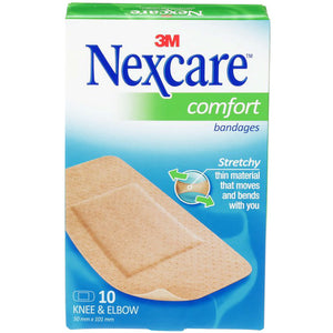 Nexcare Bandages Comfort 10 Knee and Elbow