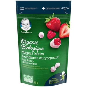 Nestle Gerber Organic Yogurt Melts Red Berries 28g