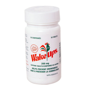 Wake-Ups Caffeine Tablets 200mg 50 Tablets