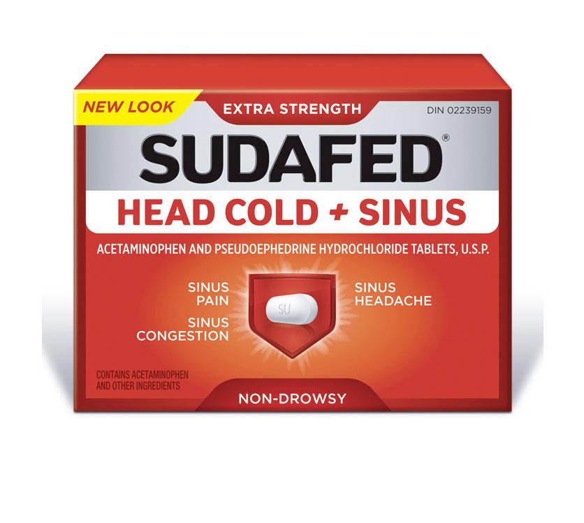 Sudafed Head Cold + Sinus 24 Caplets