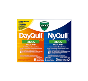 DayQuil & NyQuil Sinus LiquiCaps 24 Liquid Capsules (16 Daytime, 8 Nighttime)