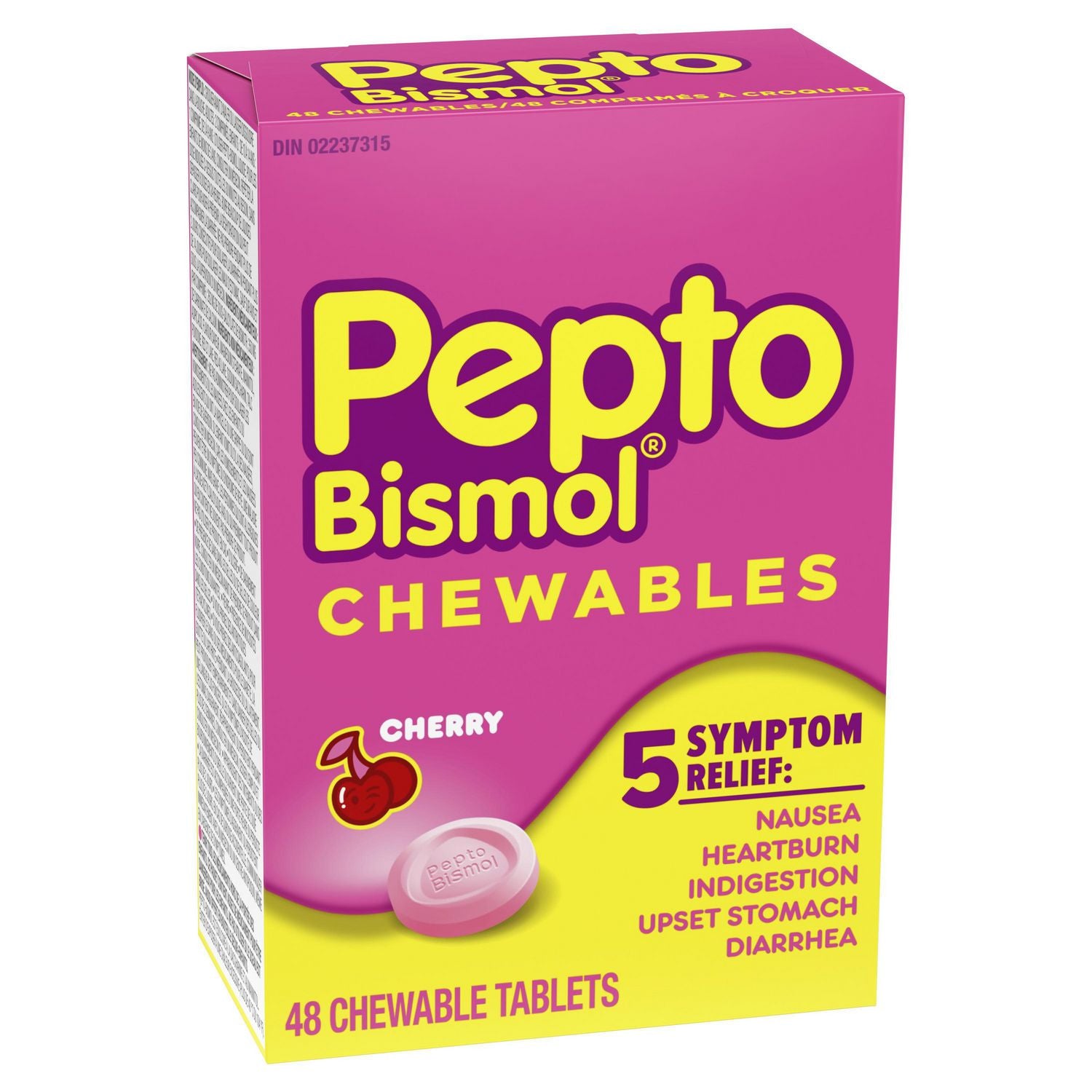 Pepto-Bismol Chewables Cherry Flavour 48 Chewable Tablets