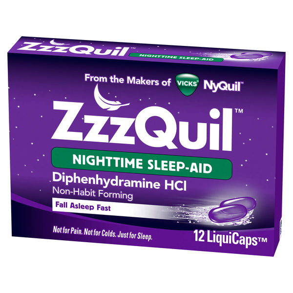 ZzzQuil Nighttime Sleep-Aid Liquid Capsules