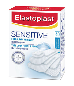 Elastoplast Sensitive Hypoallergenic Assorted Shapes 40