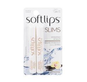Softlips Slims Hydrating Lip Blam French Vanilla 20SPF 2x2g