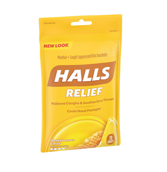 Halls Mentho-Lyptus Cough Tablets Honey Lemon Flavour