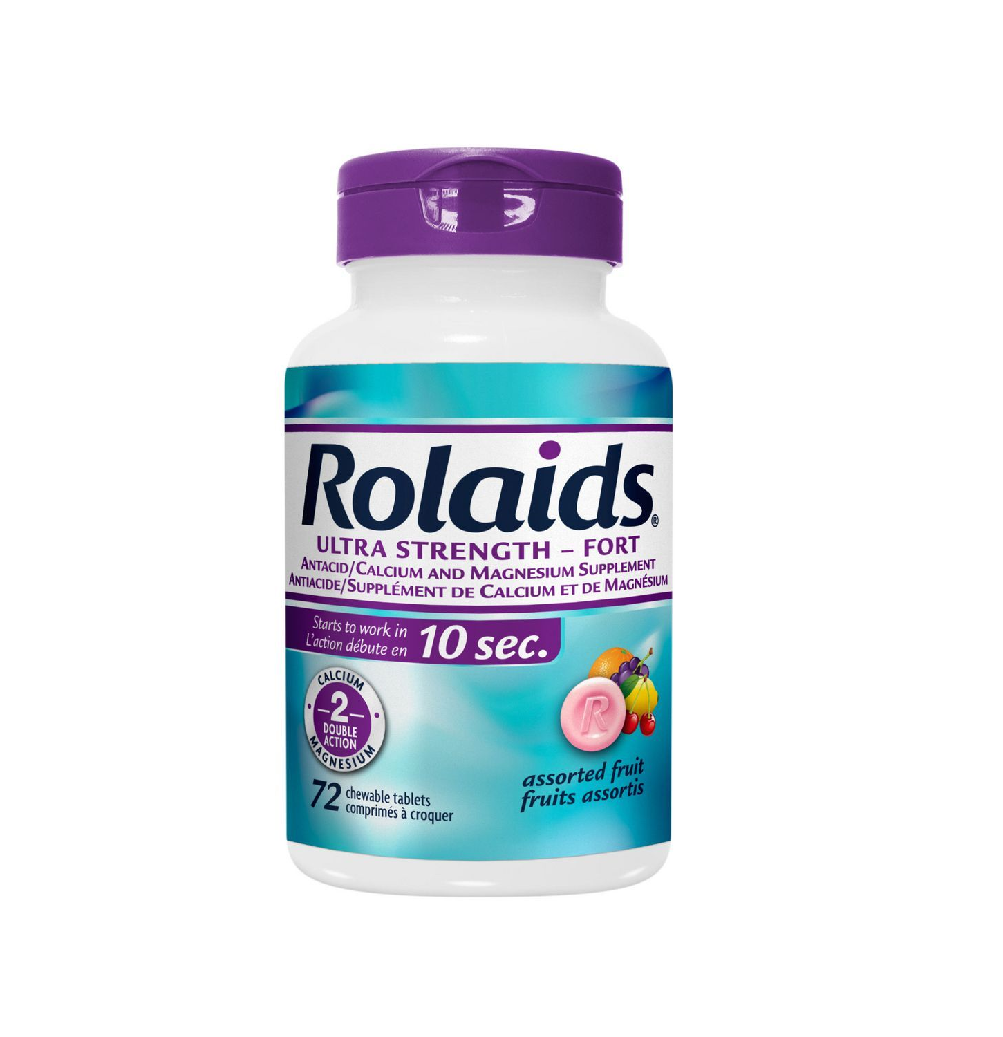 Rolaids Ultra Strength 72 Chewable Tablets Assorted Fruit