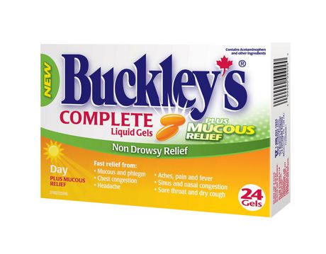 Buckley's Complete Liquid Gels Daytime Plus Mucus Relief 24 Gels
