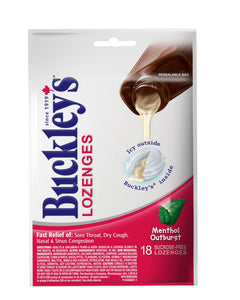 Buckley's Lozenges 18 Lozenges Menthol Outburst Flavour