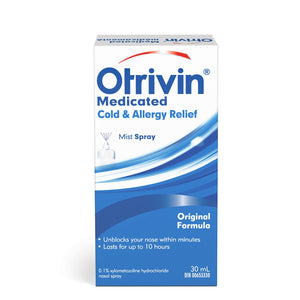 Otrivin Medicated Cold & Allergy Relief Mist Spray