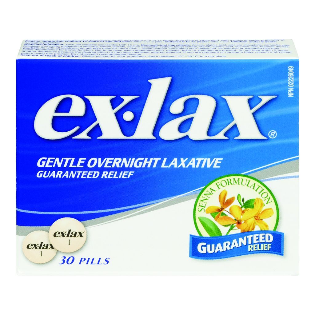 Ex-Lax Gentle Overnight Laxative 30 Pills