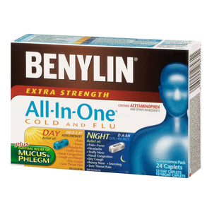 Benylin All-In-One Cold And Flu Extra Strength Day/Night Convenience Pack