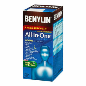Benylin All-In-One Cold And Flu Extra Strength Plus Mucus & Phlegm Night