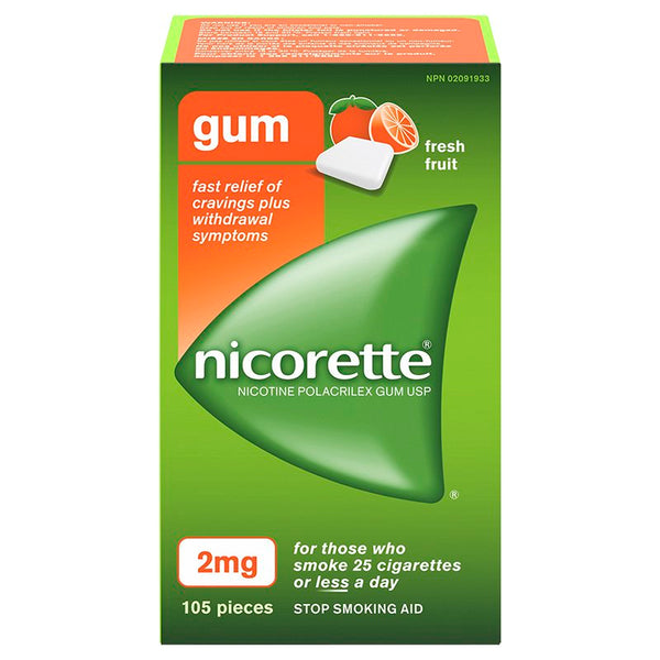 Nicorette Gum 2mg Fresh Fruit