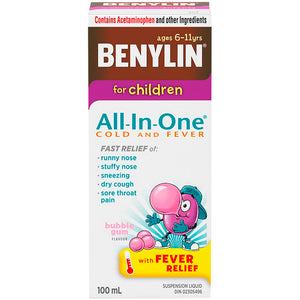 Benylin For Children All-In-One Cold and Fever 100mL
