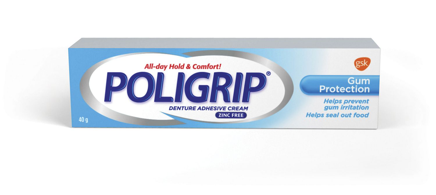 Poligrip Gum Protection Denture Adhesive Cream 40g