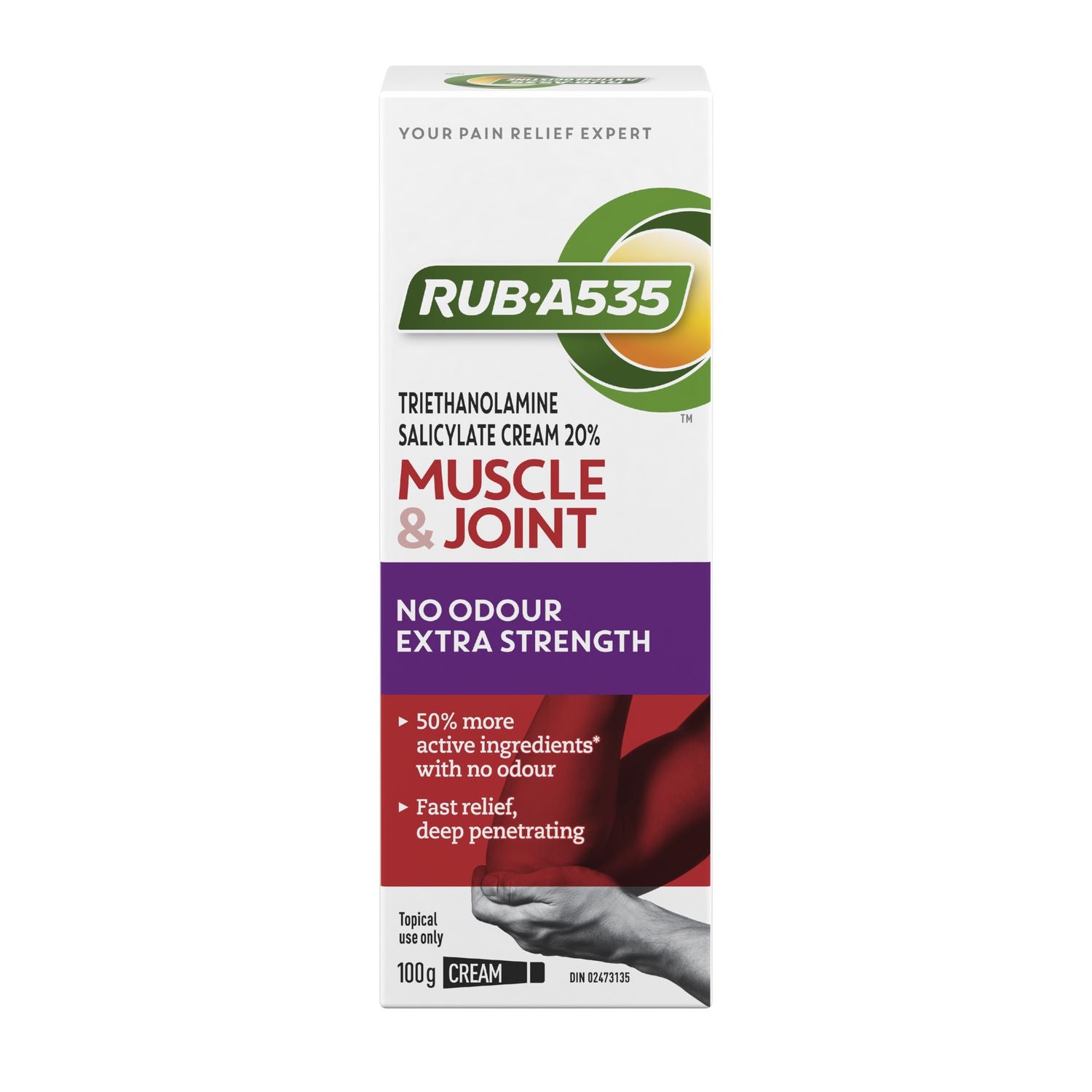 Rub-A535 Ultra Strength No Odour Cream 100g
