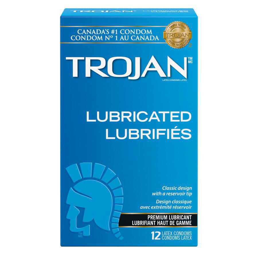Trojan Premium Lubricated 12 Latex Condoms