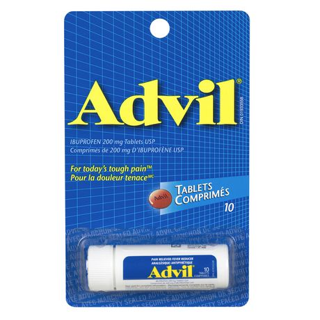 Advil 200mg Ibuprofen Tablets Travel Size 10 Tablets